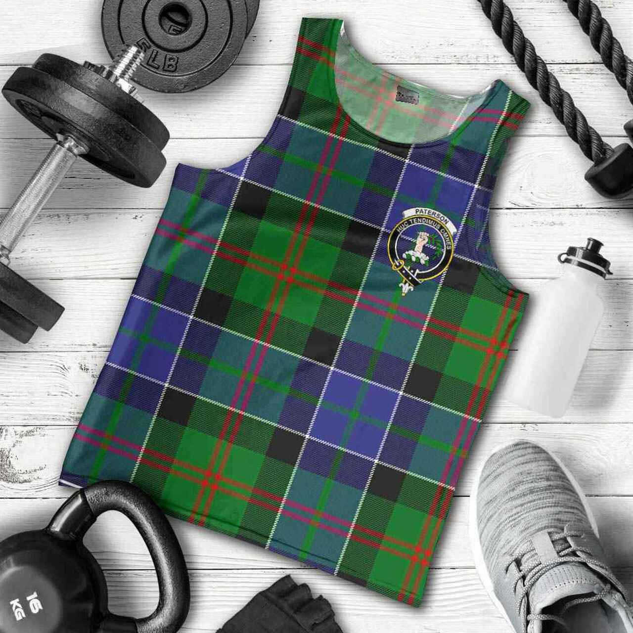 Paterson Tartan Crest Men Tank Top