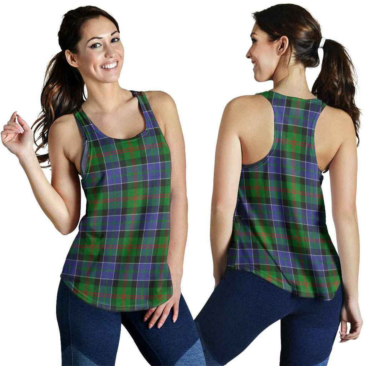 Paterson Tartan Plaid Women Racerback Tank