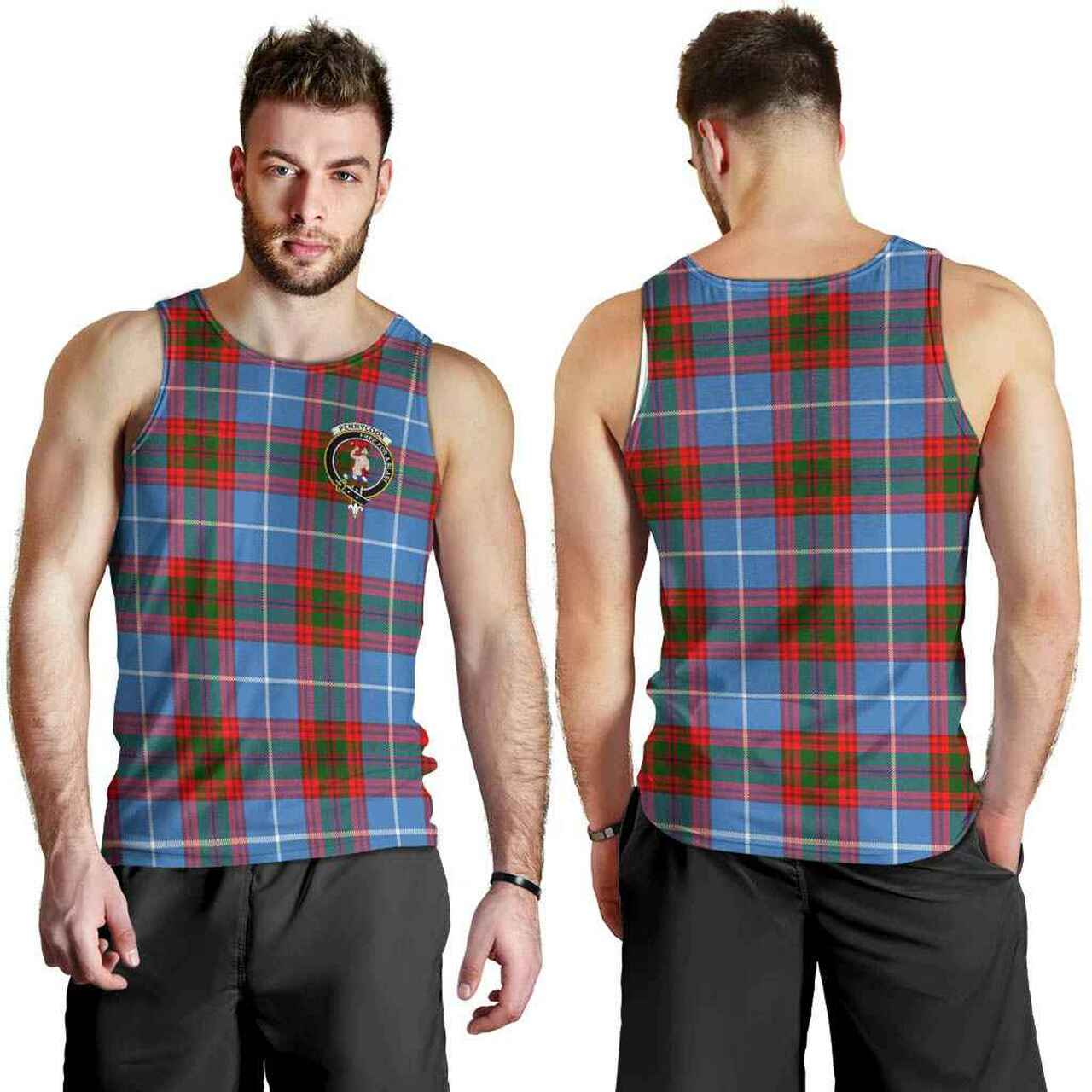 Pennycook Tartan Crest Men Tank Top