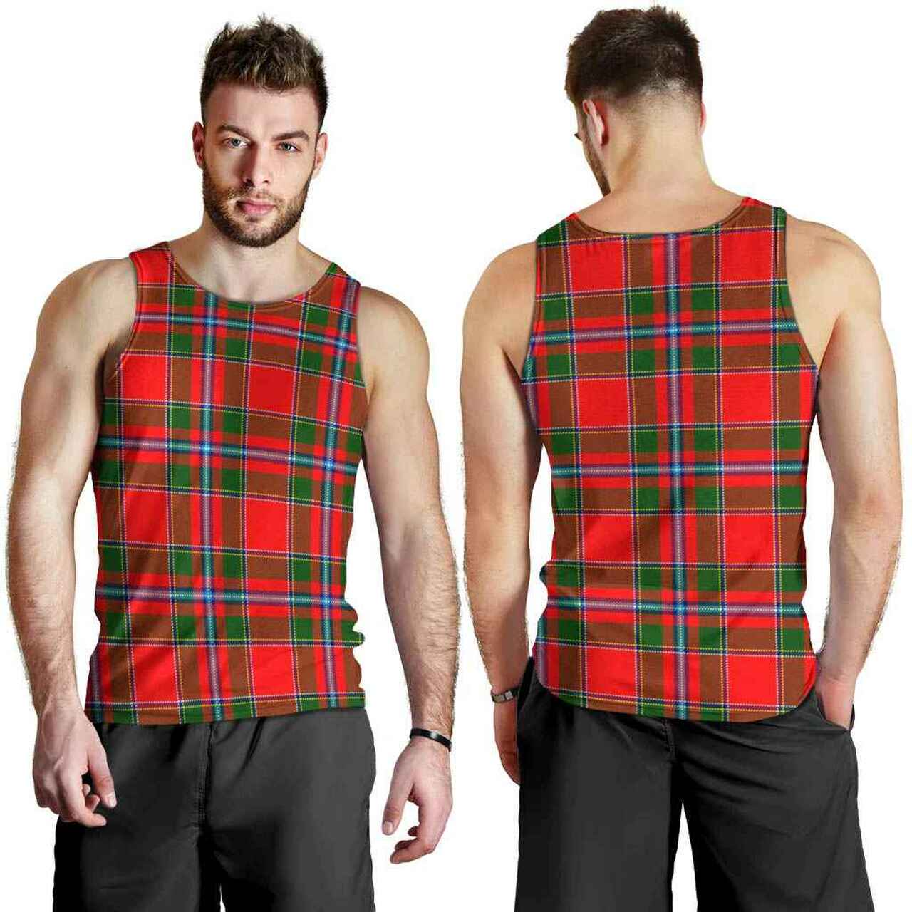 Perthshire District Tartan Plaid Men Tank Top