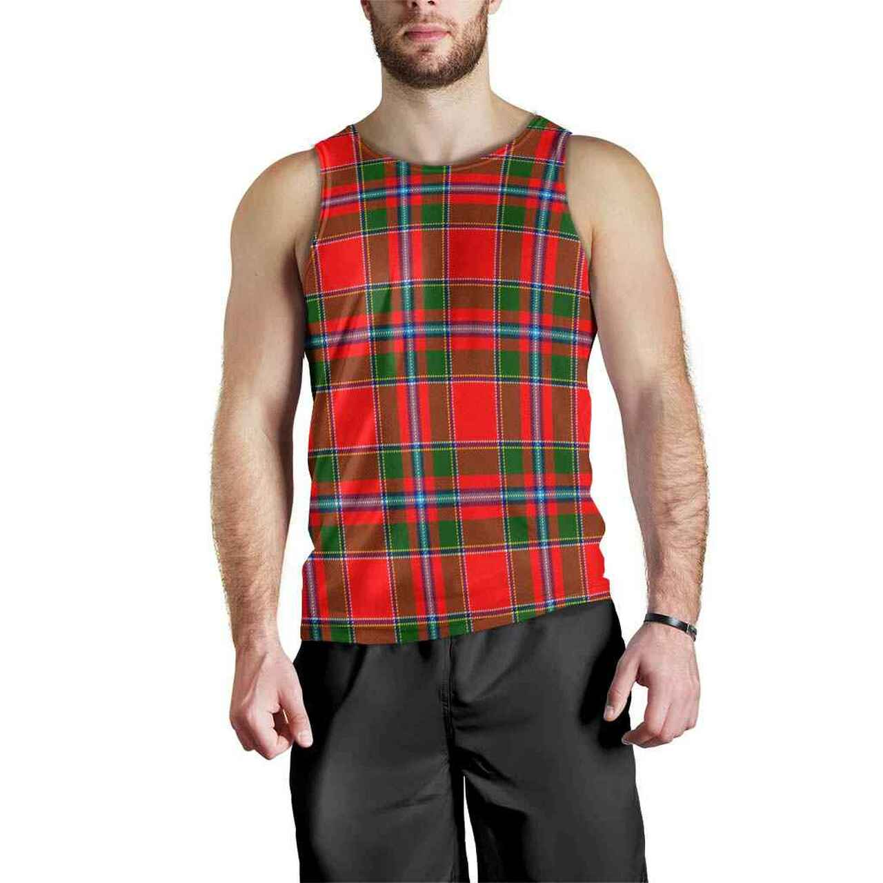 Perthshire District Tartan Plaid Men Tank Top