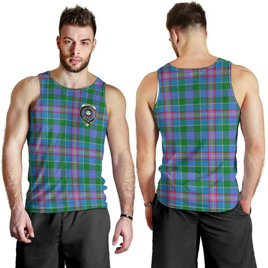 Pitcairn Tartan Crest Men Tank Top