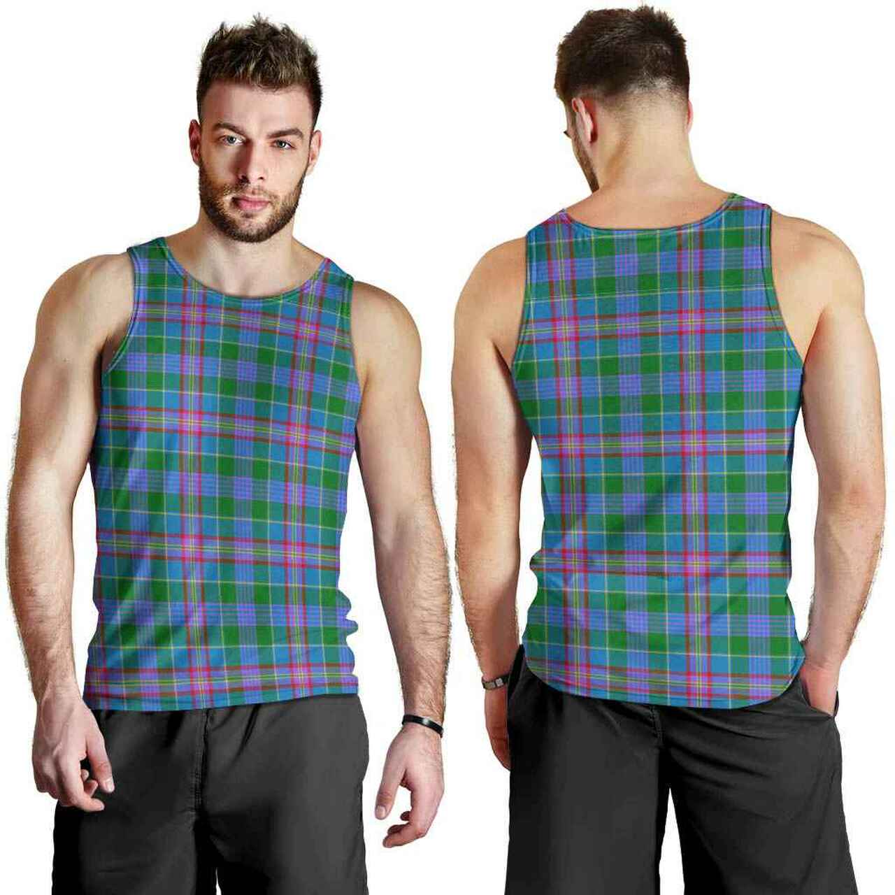 Pitcairn Hunting Tartan Plaid Men Tank Top