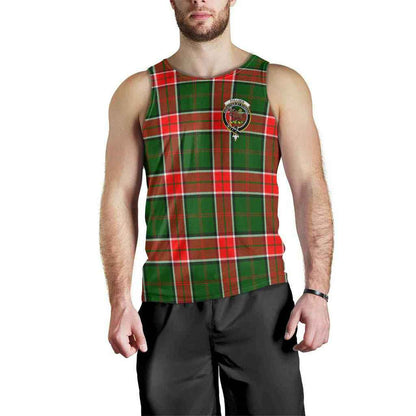 Pollock Tartan Crest Men Tank Top