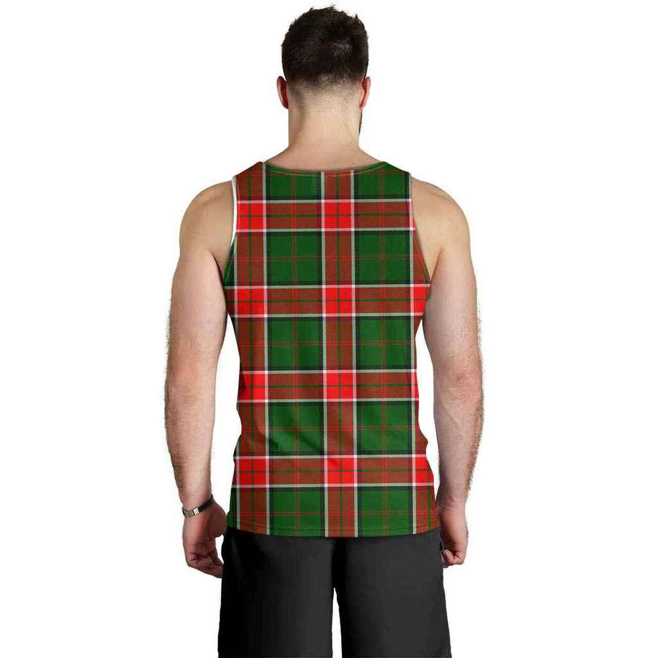 Pollock Tartan Crest Men Tank Top