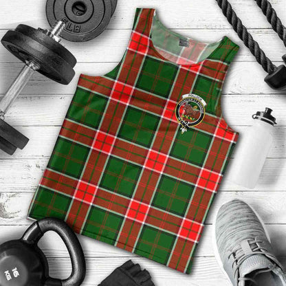 Pollock Tartan Crest Men Tank Top