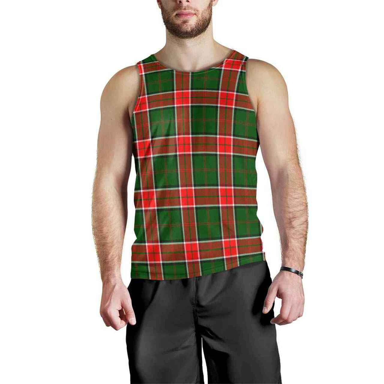 Pollock Modern Tartan Plaid Men Tank Top