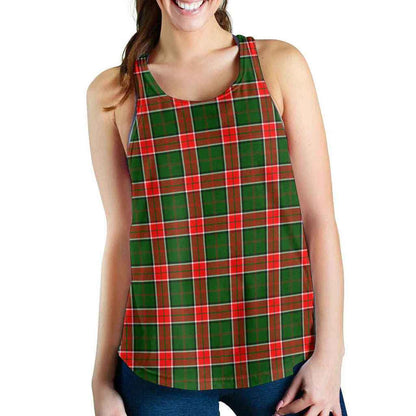 Pollock Modern Tartan Plaid Women Racerback Tank