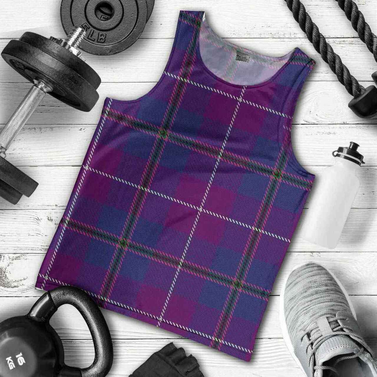 Pride of Glencoe Tartan Plaid Men Tank Top