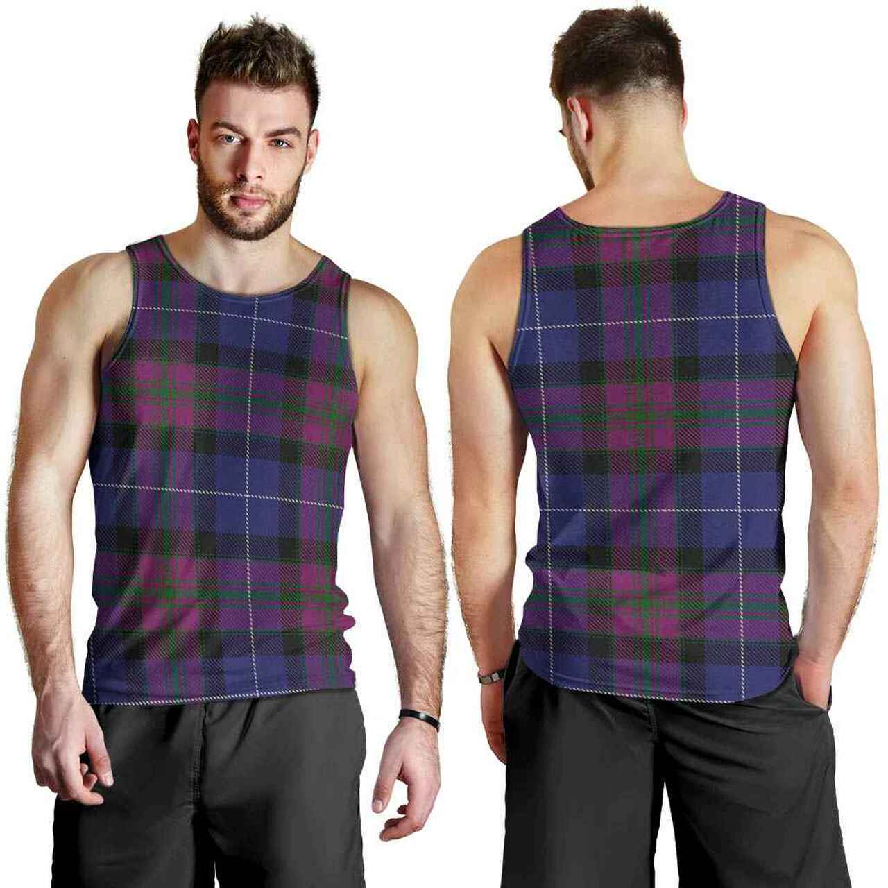 Pride of Scotland Tartan Plaid Men Tank Top