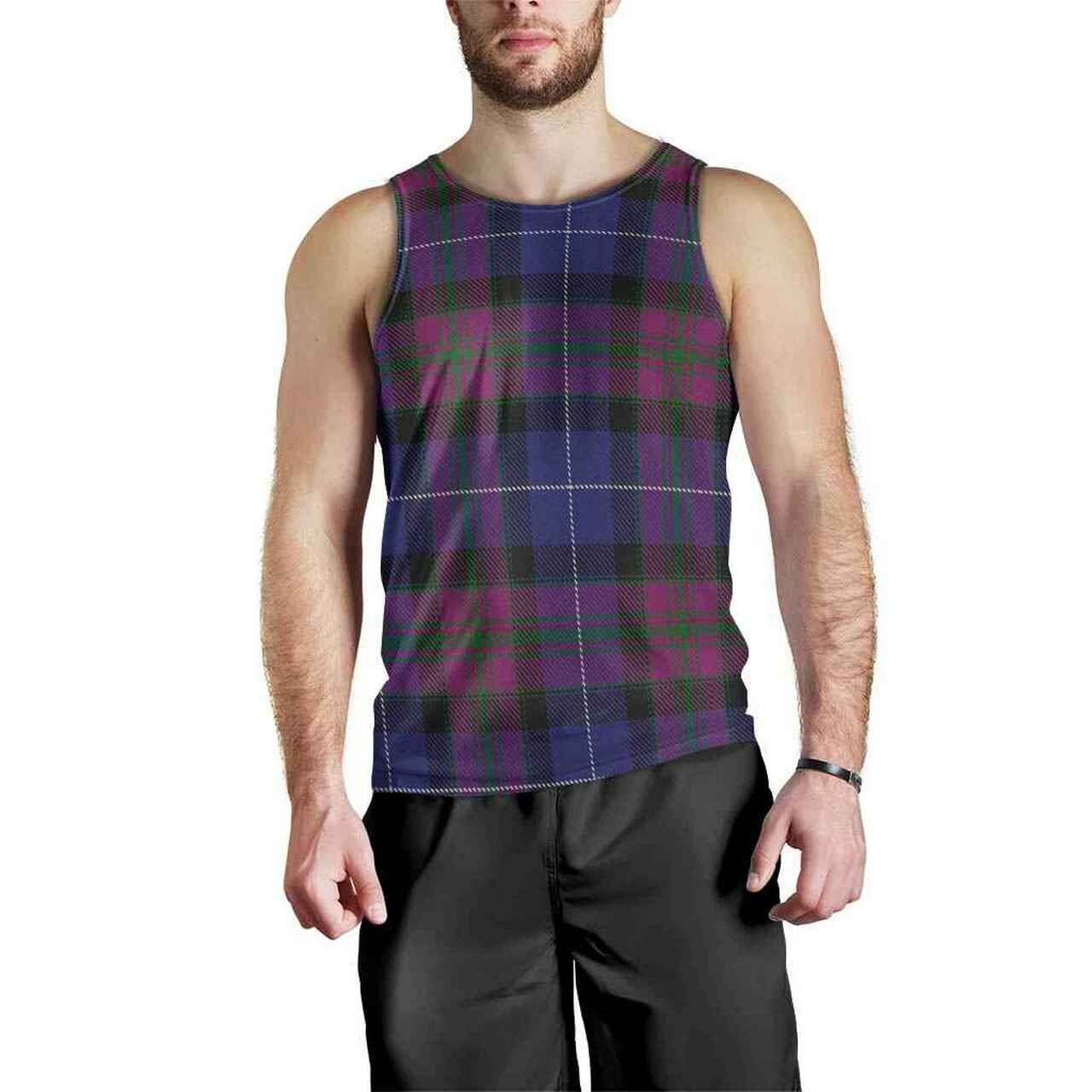 Pride of Scotland Tartan Plaid Men Tank Top