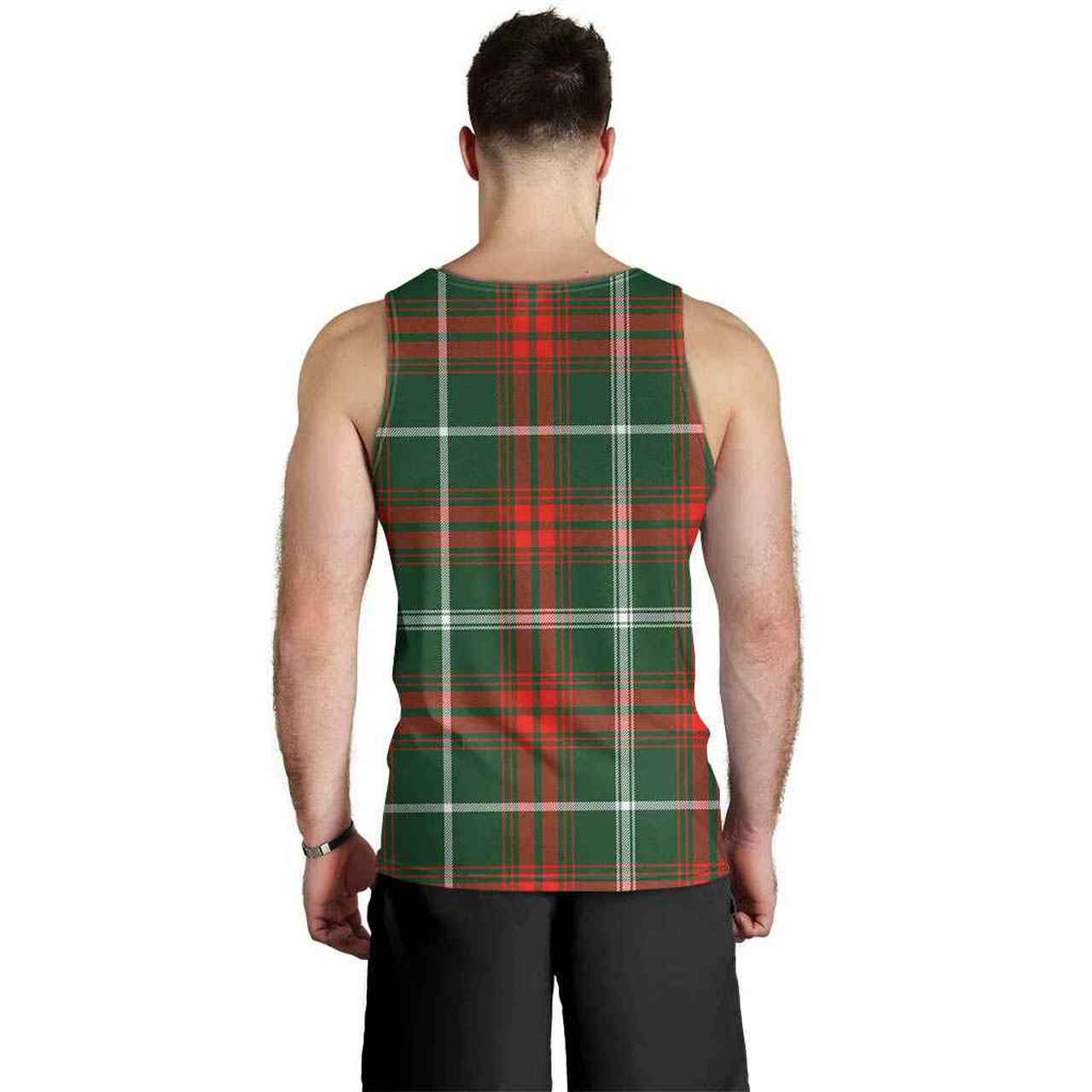 Prince of Wales Tartan Plaid Men Tank Top