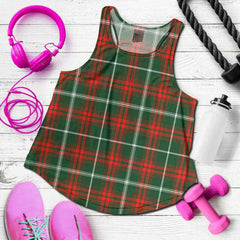 Prince of Wales Tartan Plaid Women Racerback Tank