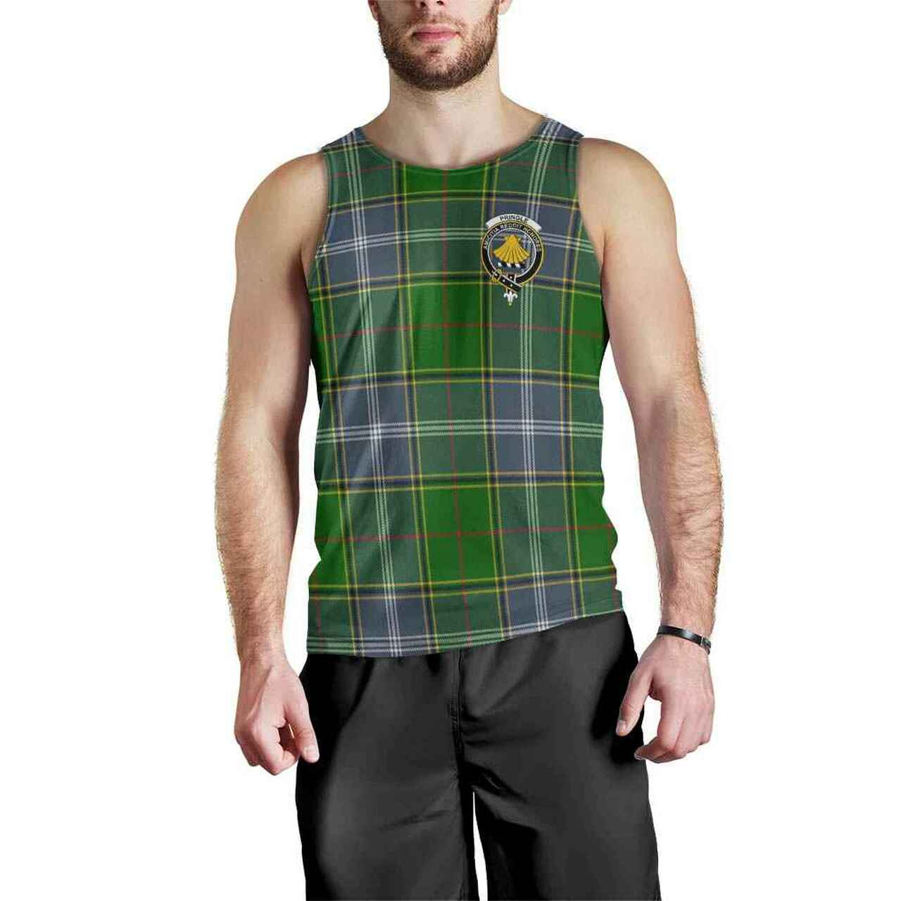 Pringle Tartan Crest Men Tank Top