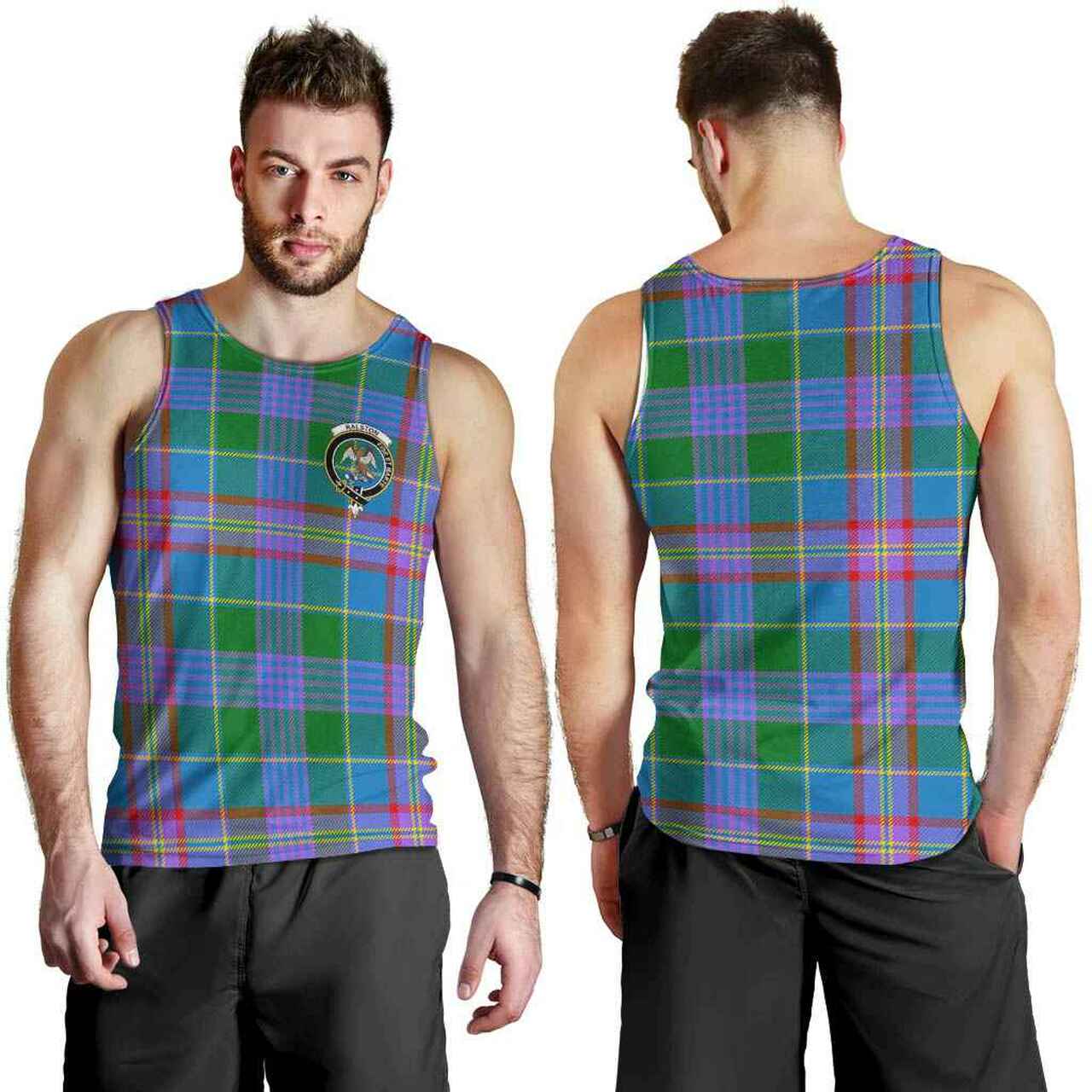 Ralston Tartan Crest Men Tank Top