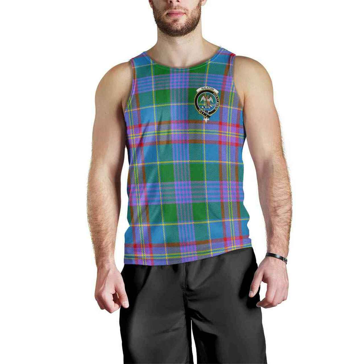 Ralston Tartan Crest Men Tank Top