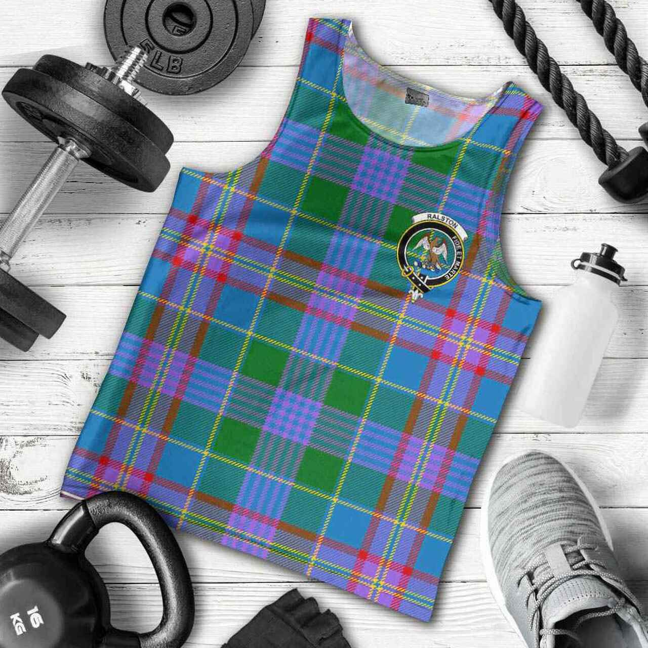 Ralston Tartan Crest Men Tank Top