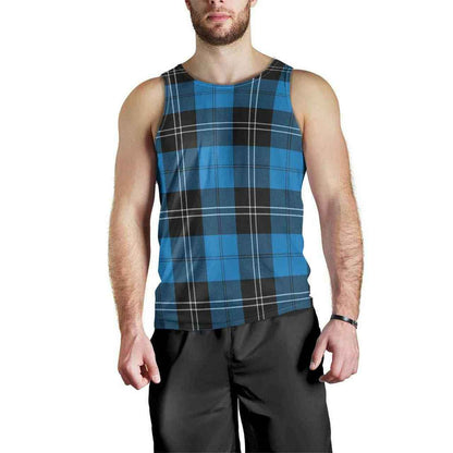 Ramsay Blue Ancient Tartan Plaid Men Tank Top