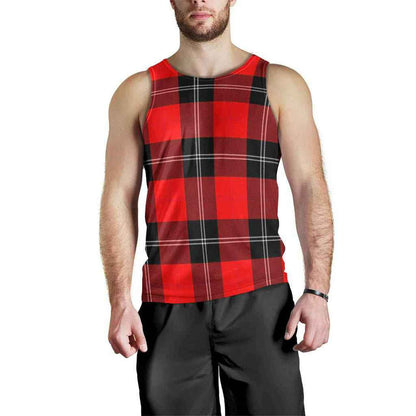 Ramsay Modern Tartan Plaid Men Tank Top