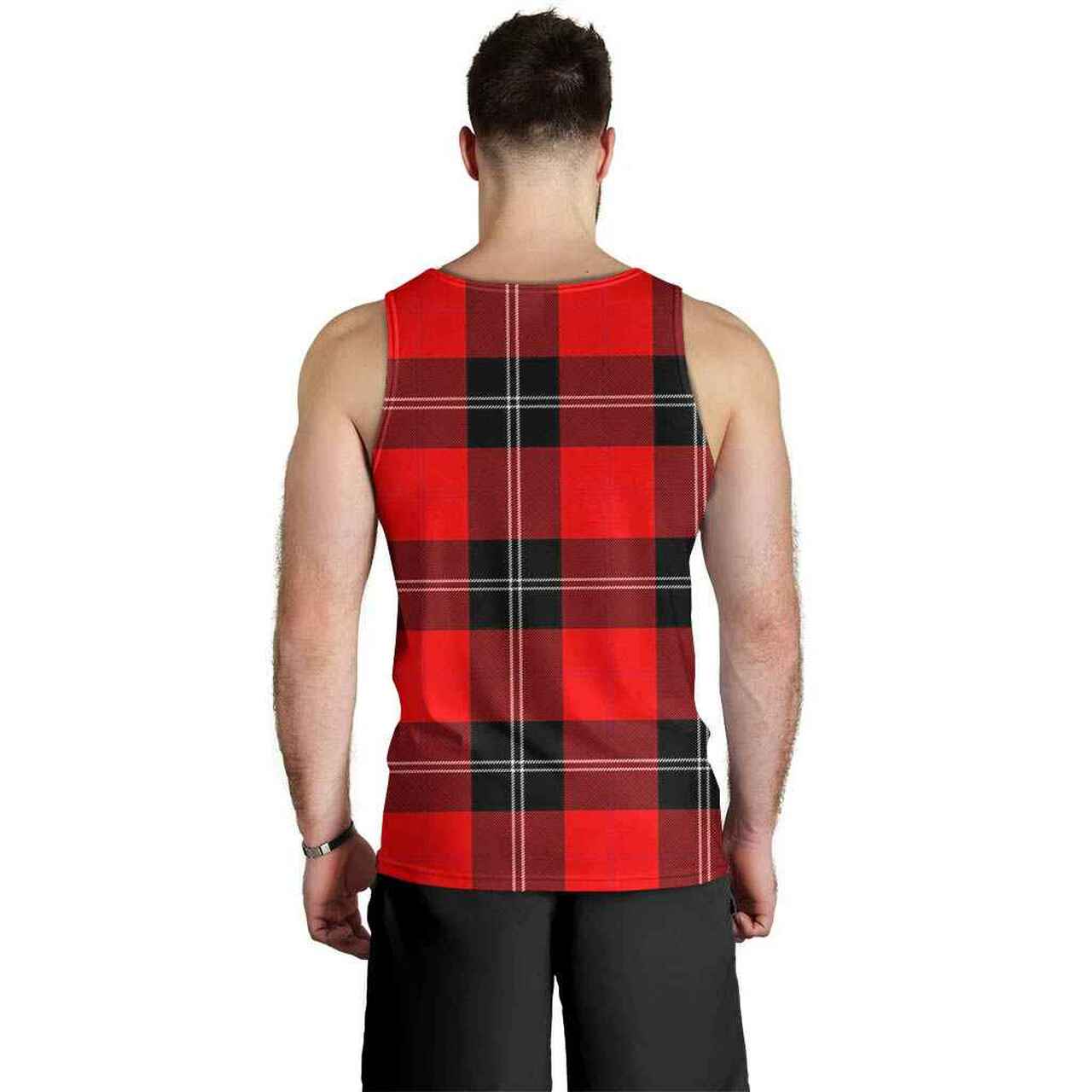 Ramsay Modern Tartan Plaid Men Tank Top