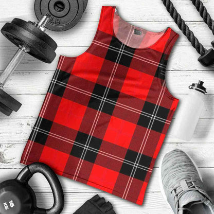 Ramsay Modern Tartan Plaid Men Tank Top