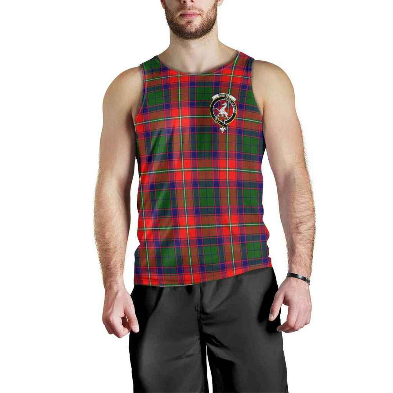 Riddell Tartan Crest Men Tank Top