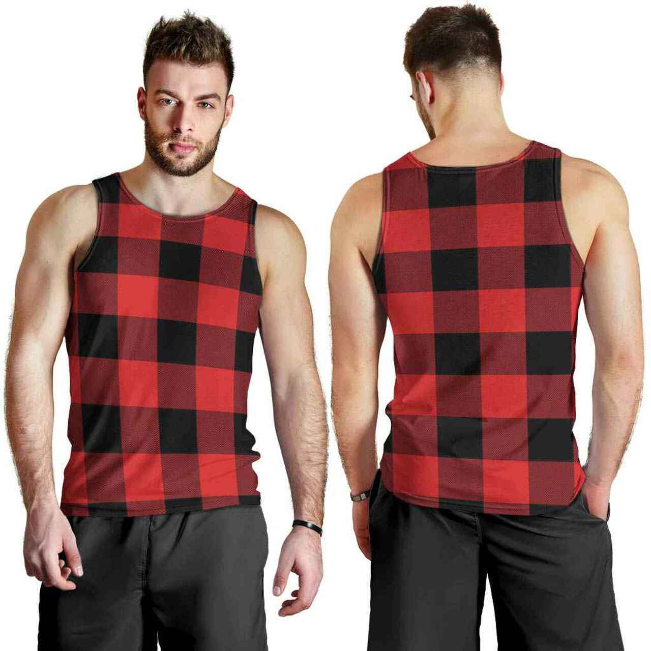 Rob Roy MacGregor Modern Tartan Plaid Men Tank Top