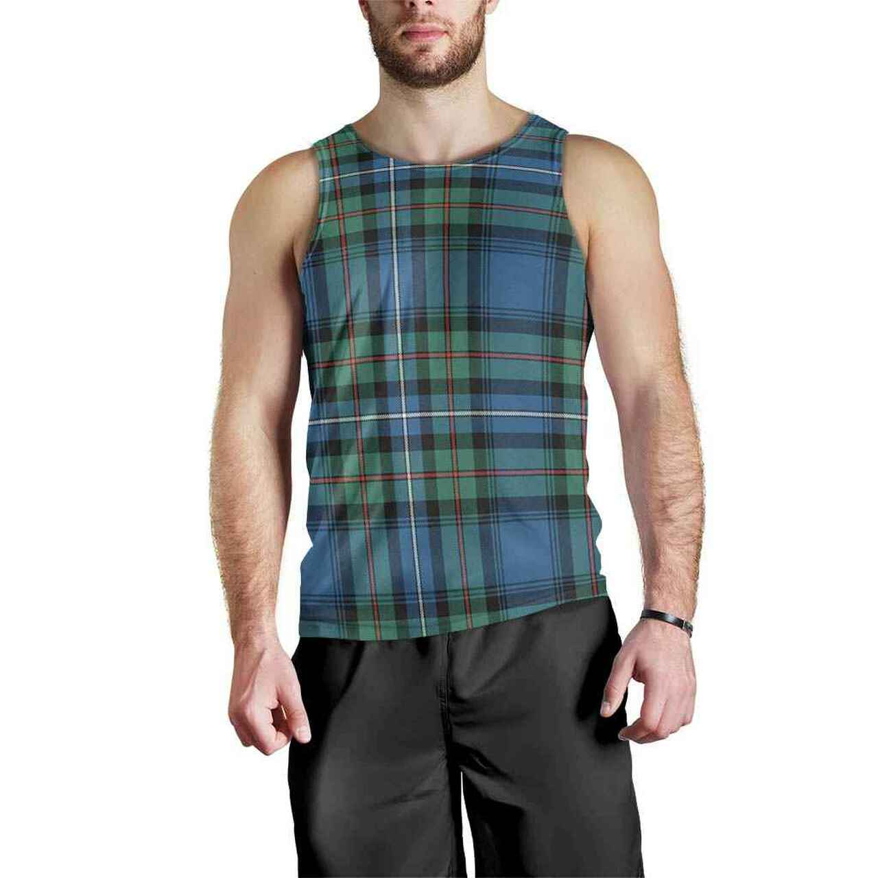 Robertson Hunting Ancient Tartan Plaid Men Tank Top