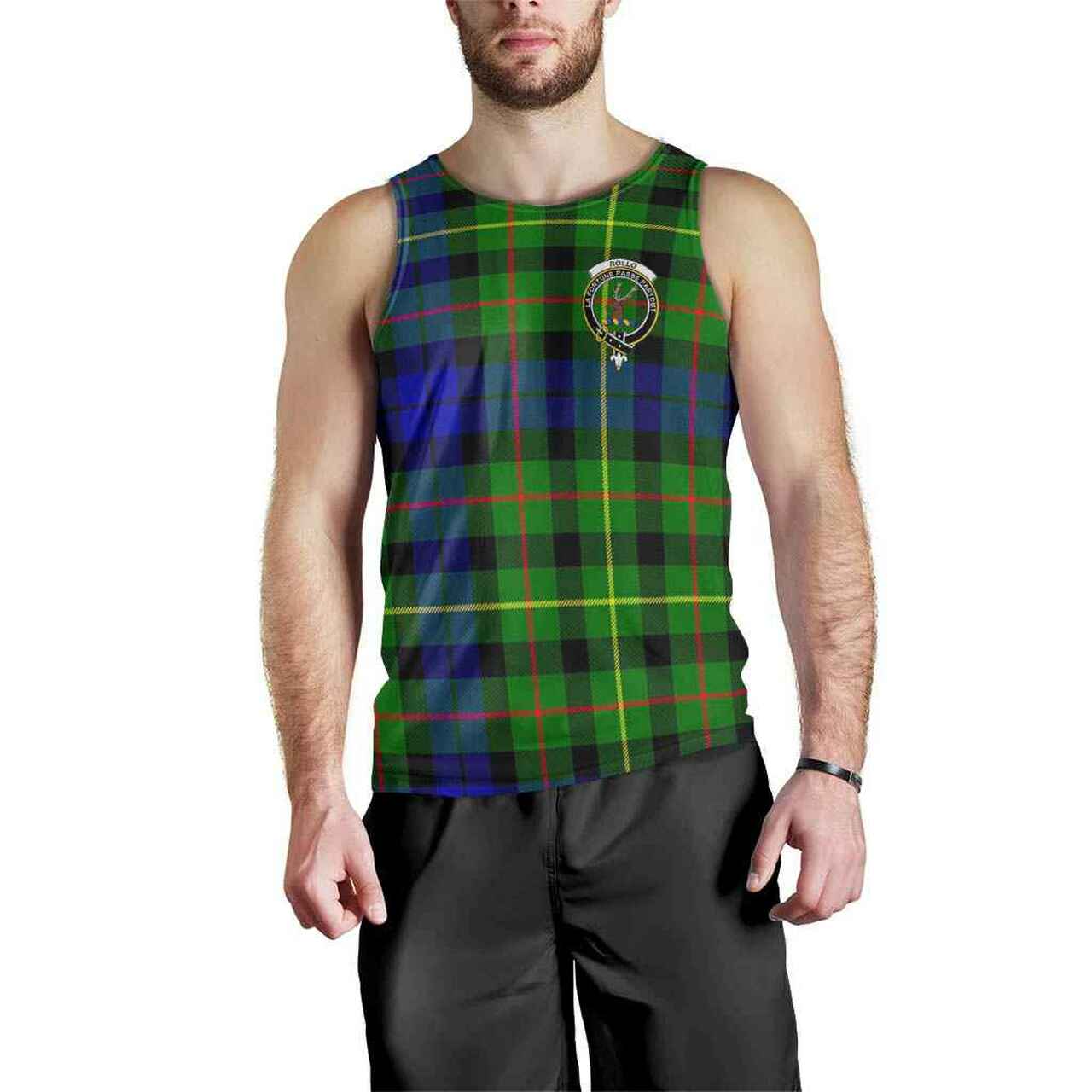 Rollo Tartan Crest Men Tank Top