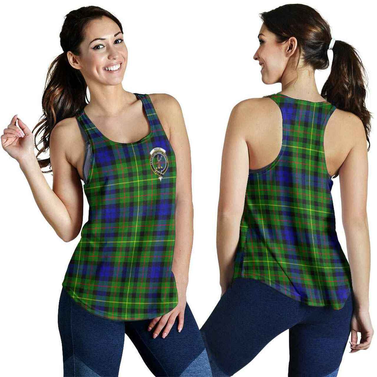 Rollo Tartan Crest Women Racerback Tank