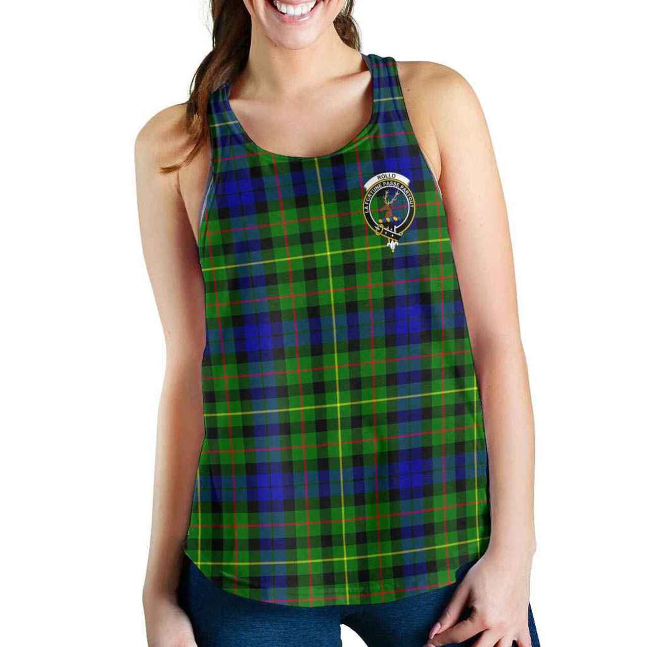 Rollo Tartan Crest Women Racerback Tank