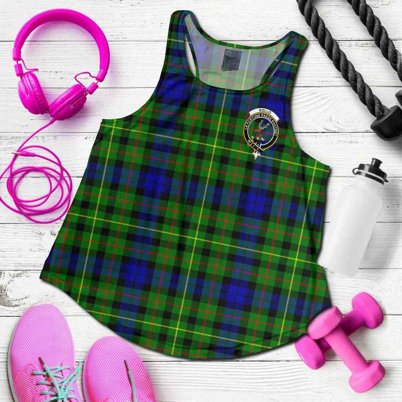 Rollo Tartan Crest Women Racerback Tank