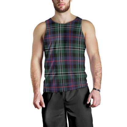 Rose Hunting Modern Tartan Plaid Men Tank Top