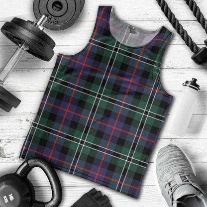 Rose Hunting Modern Tartan Plaid Men Tank Top