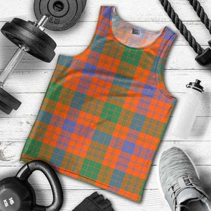 Ross Ancient Tartan Plaid Men Tank Top