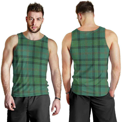 Ross Hunting Ancient Tartan Plaid Men Tank Top