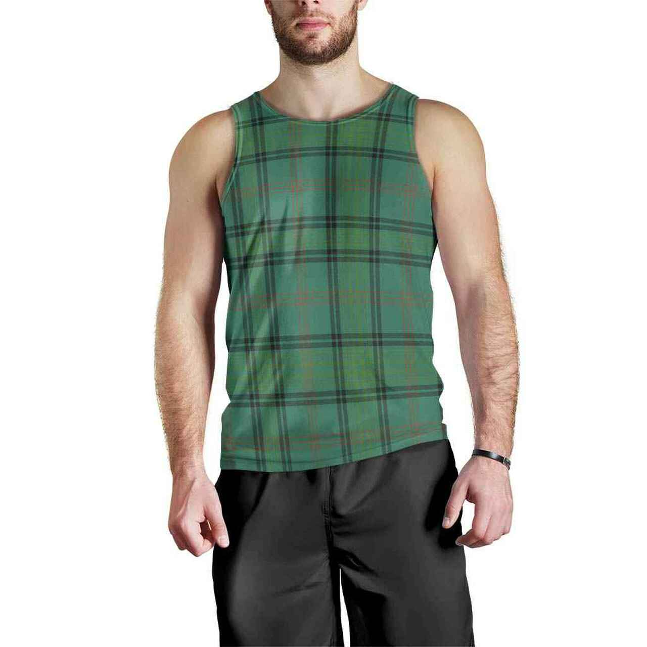 Ross Hunting Ancient Tartan Plaid Men Tank Top