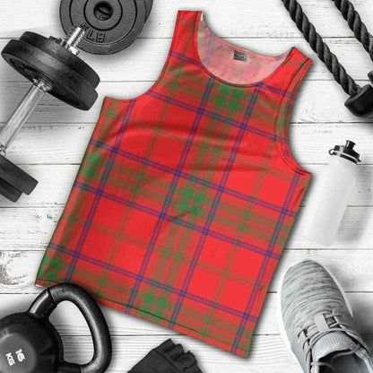 Ross Modern Tartan Plaid Men Tank Top