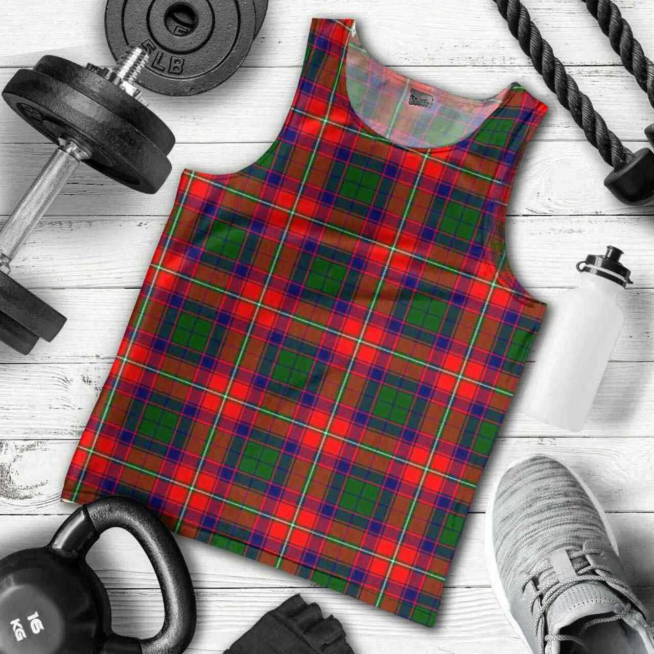 Roxburgh District Tartan Plaid Men Tank Top