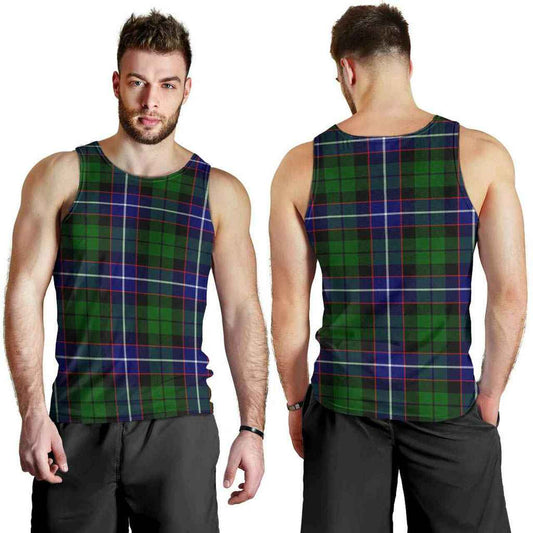 Russell Modern Tartan Plaid Men Tank Top