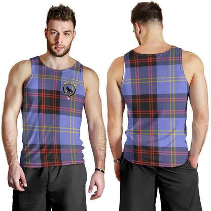 Rutherford Tartan Crest Men Tank Top