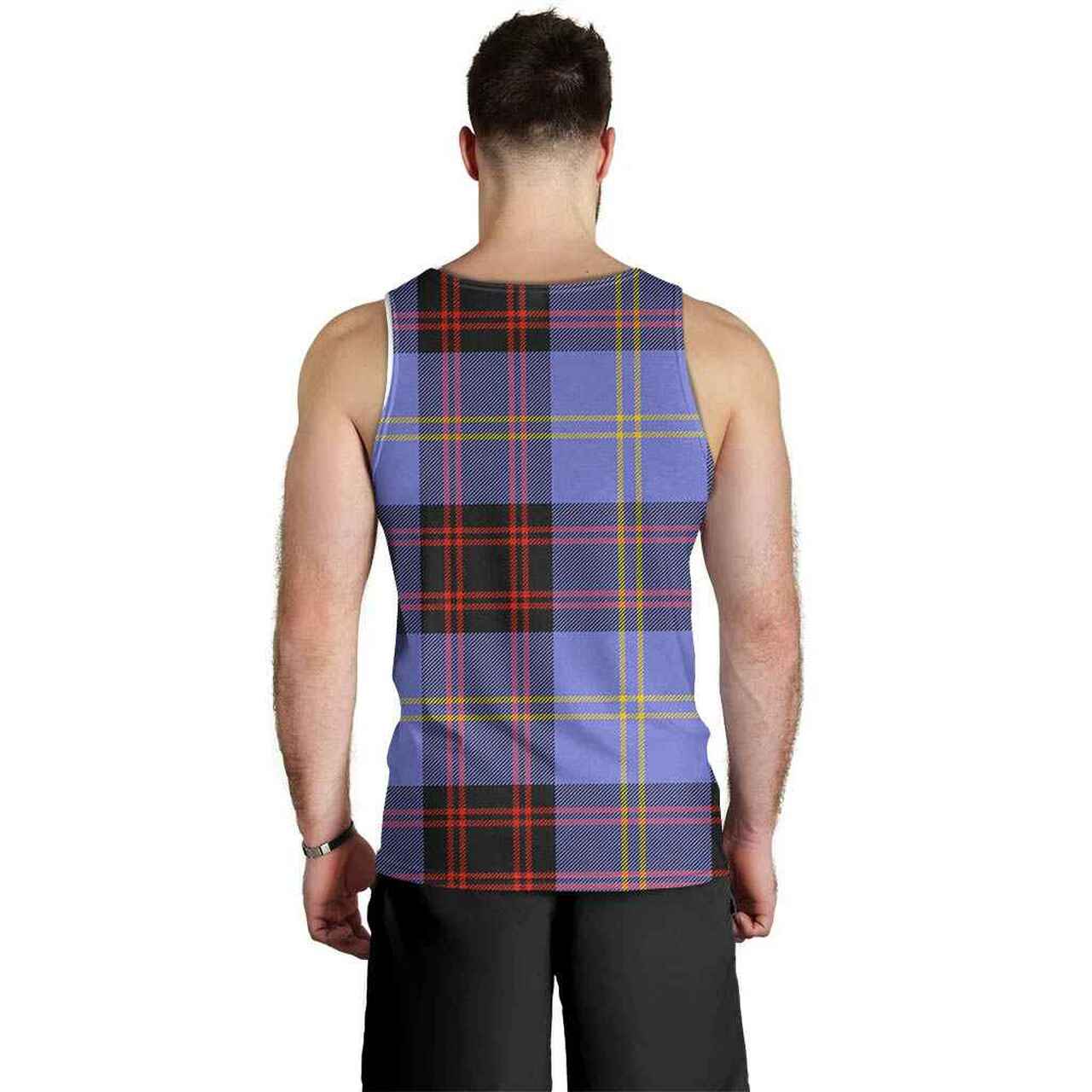 Rutherford Tartan Crest Men Tank Top