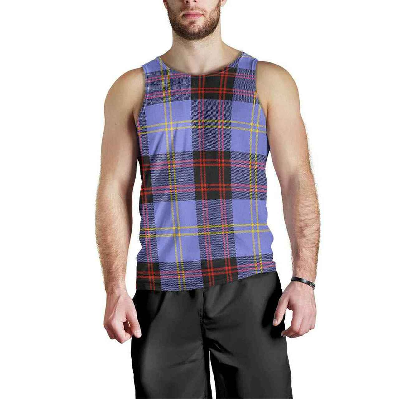 Rutherford Tartan Plaid Men Tank Top