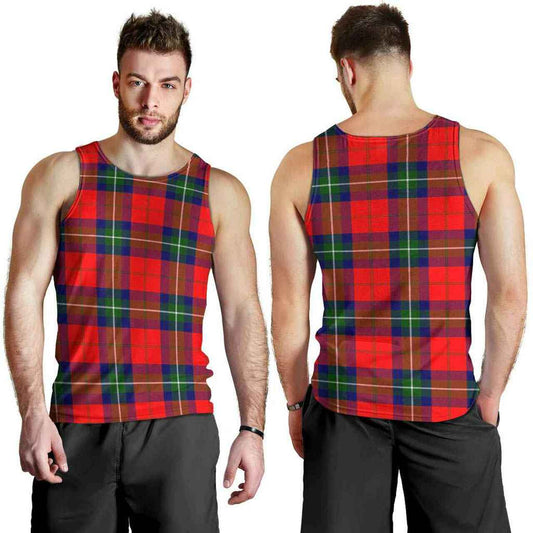 Ruthven Modern Tartan Plaid Men Tank Top