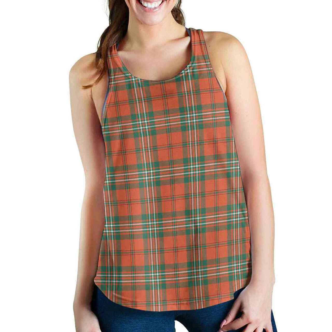 Scott Ancient Tartan Plaid Women Racerback Tank