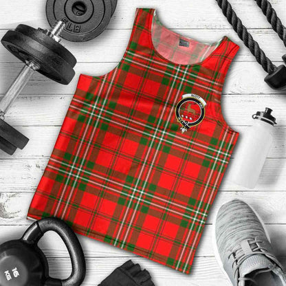 Scott Tartan Crest Men Tank Top