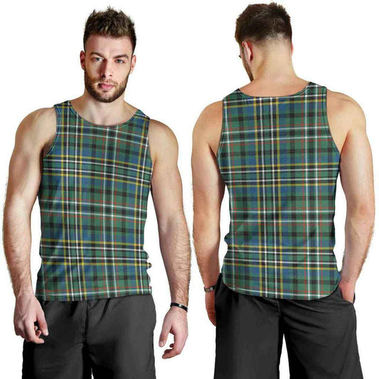 Scott Green Ancient Tartan Plaid Men Tank Top