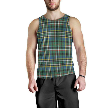 Scott Green Ancient Tartan Plaid Men Tank Top