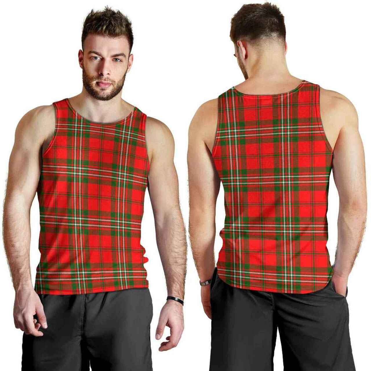 Scott Modern Tartan Plaid Men Tank Top