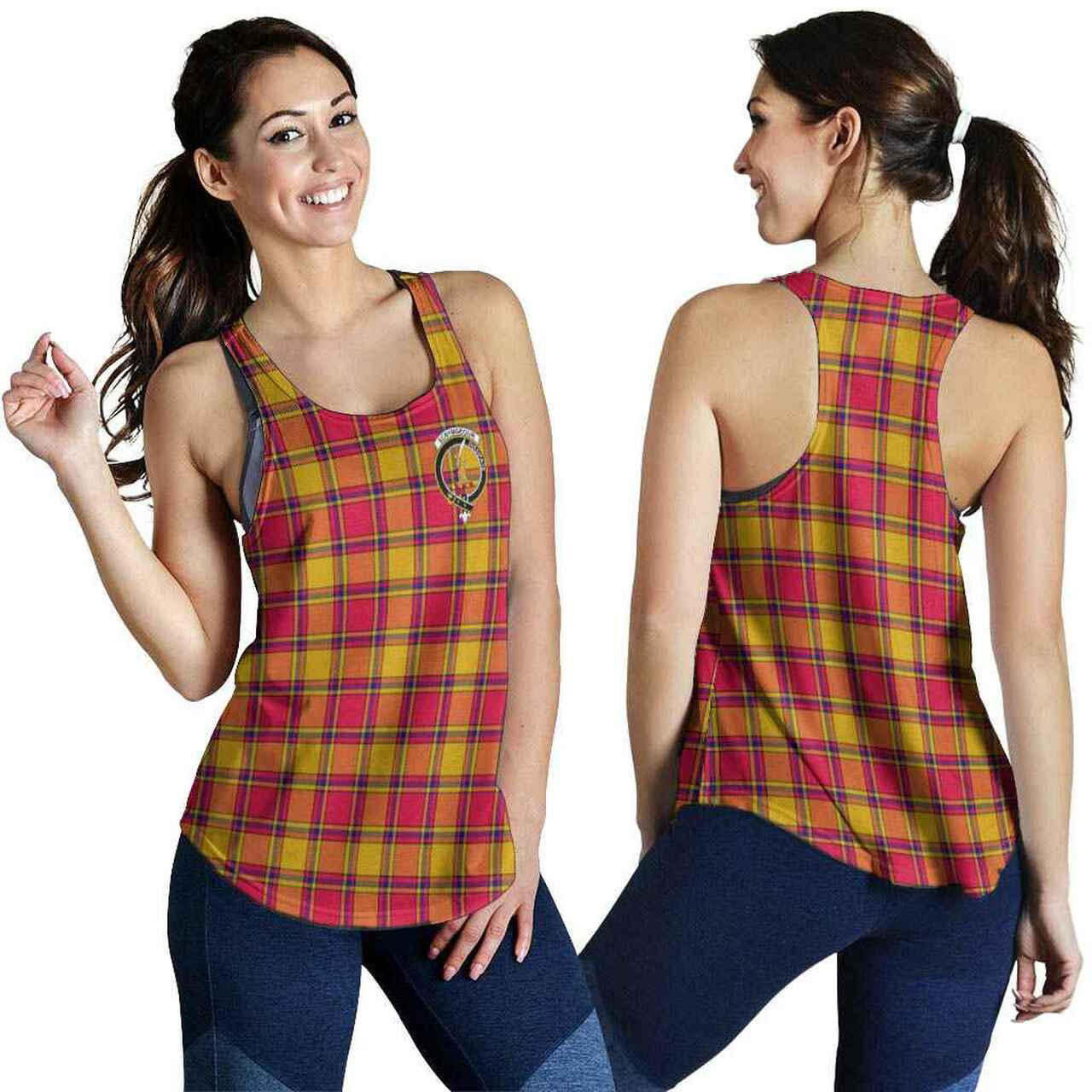 Scrymgeour Tartan Crest Women Racerback Tank